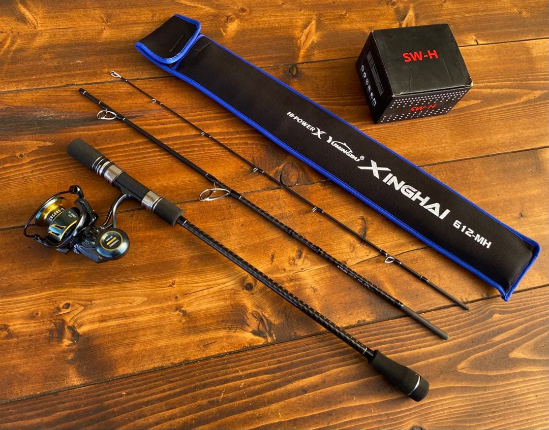 ジギングセット　5000番リール　3Pパックロッド　スロージギング　スピニング