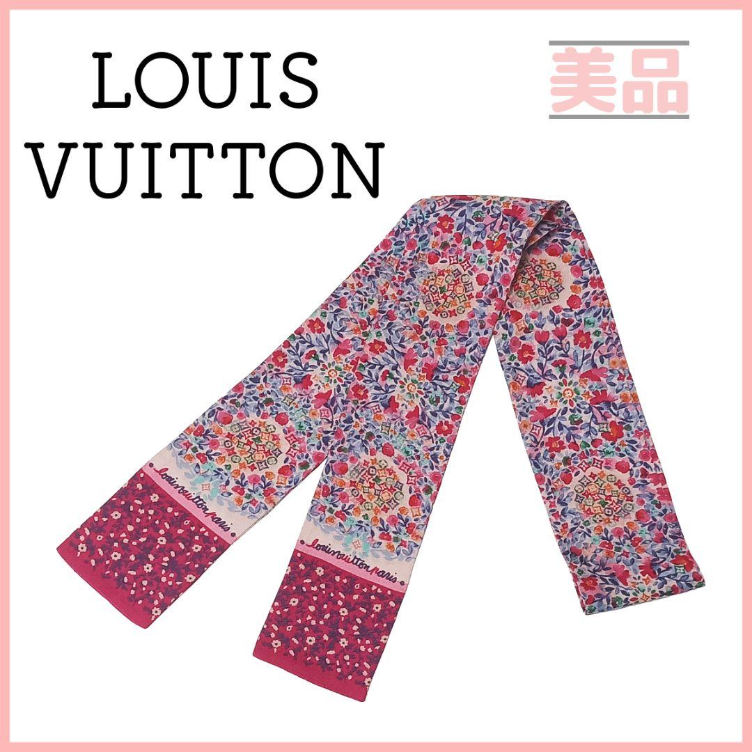 ルイヴィトン M72853 バンドー カターニャ モノグラム ピンク スカーフ