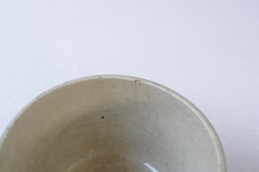 フランスアンティーク　19世紀　ショワジールロワ　カップ　グリーン