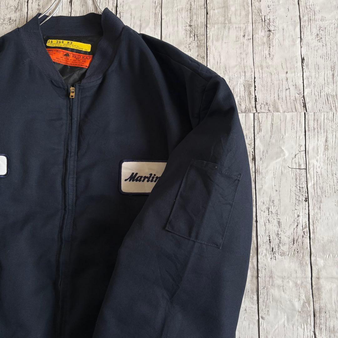 USA製 RED KAP Marlin 企業ロゴワッペン ワークジャケット