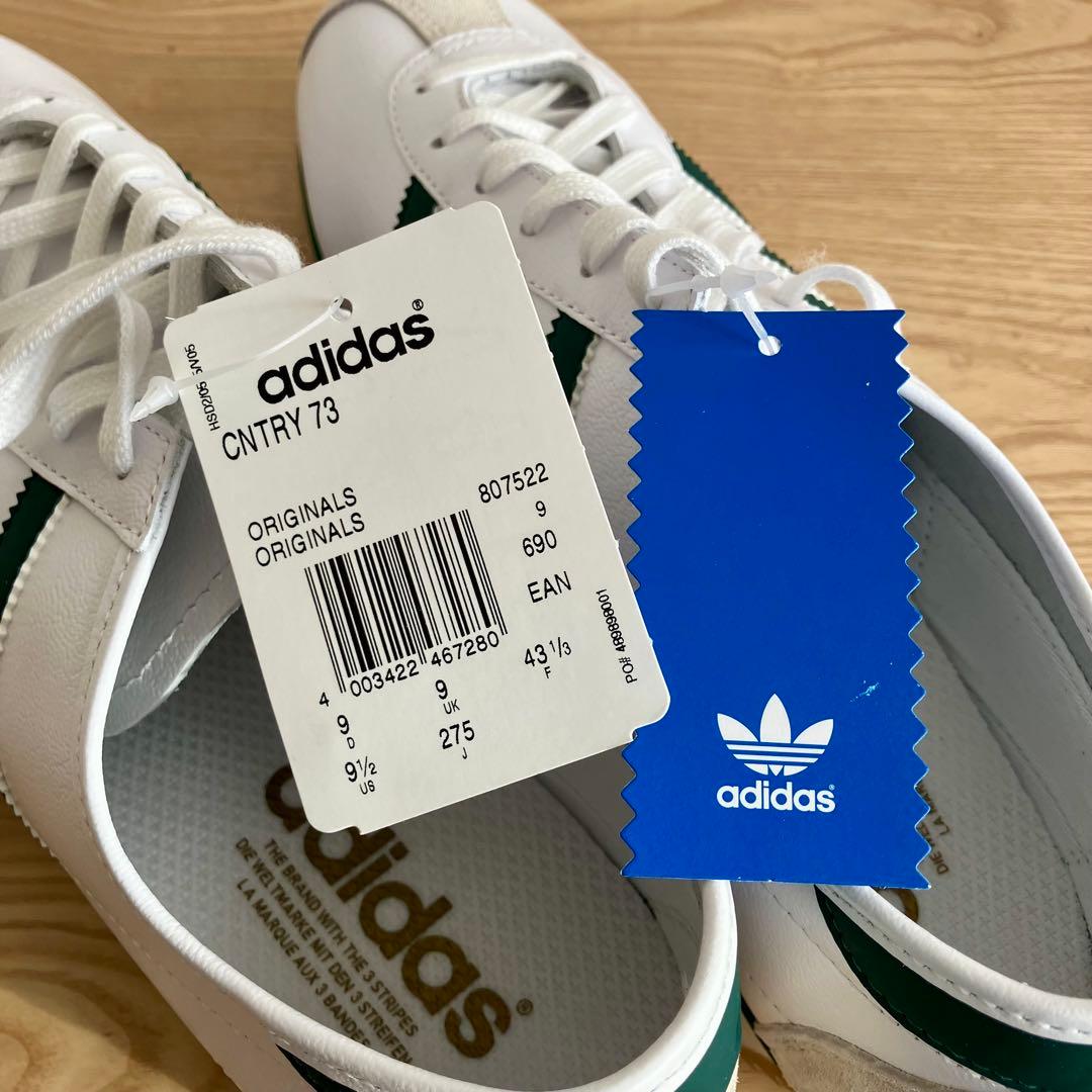 【新品未使用】adidas COUNTRY 73 ホワイト×グリーン 27.5