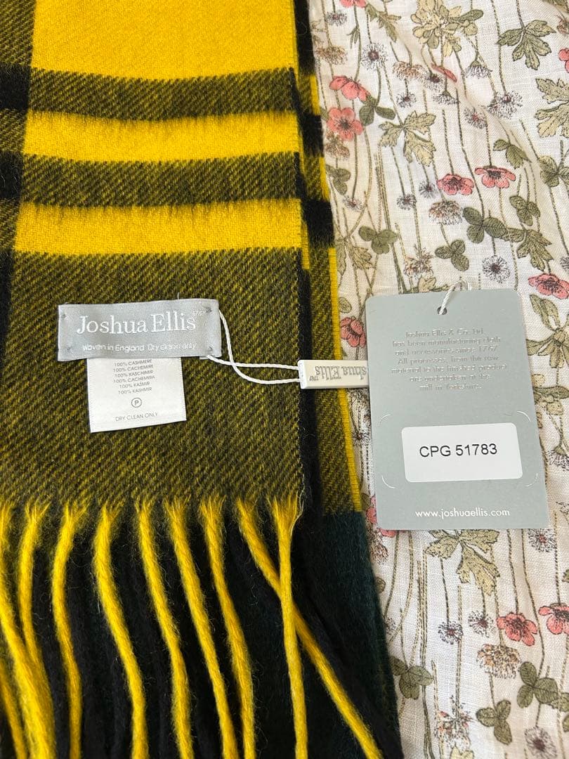 ジョシュアエリス　プライマリーブラックウォッチ　ストール　新品未使用