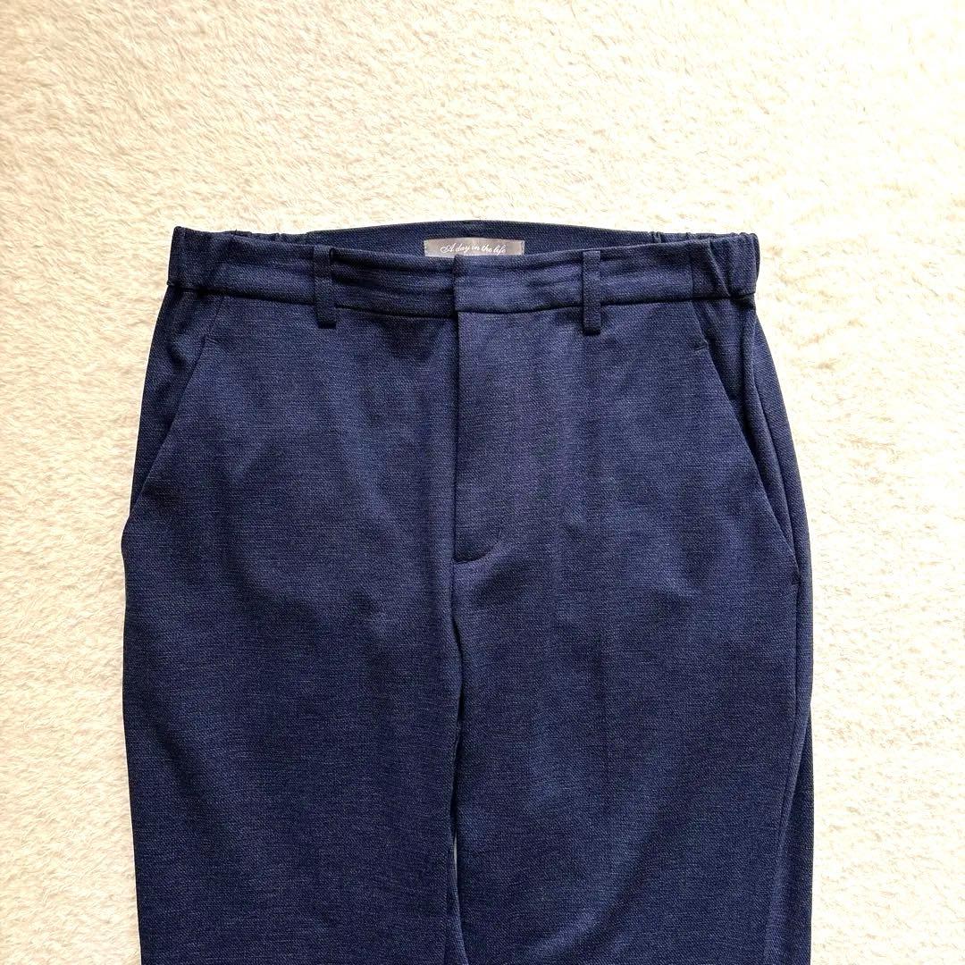 美品✨ユナイテッドアローズ　洗える ノーカラースーツ ネイビー セットアップ　M