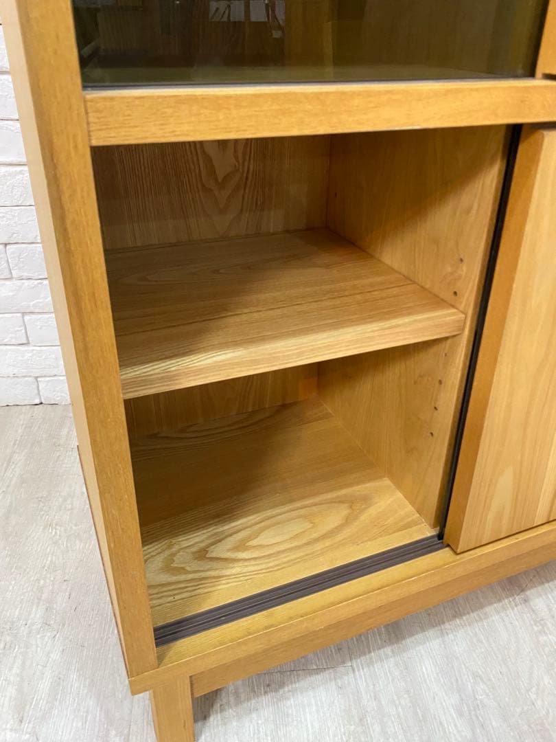 【東京都内23区配送無料】フランフラン アコルド タモ材 ブックシェルフ 本棚