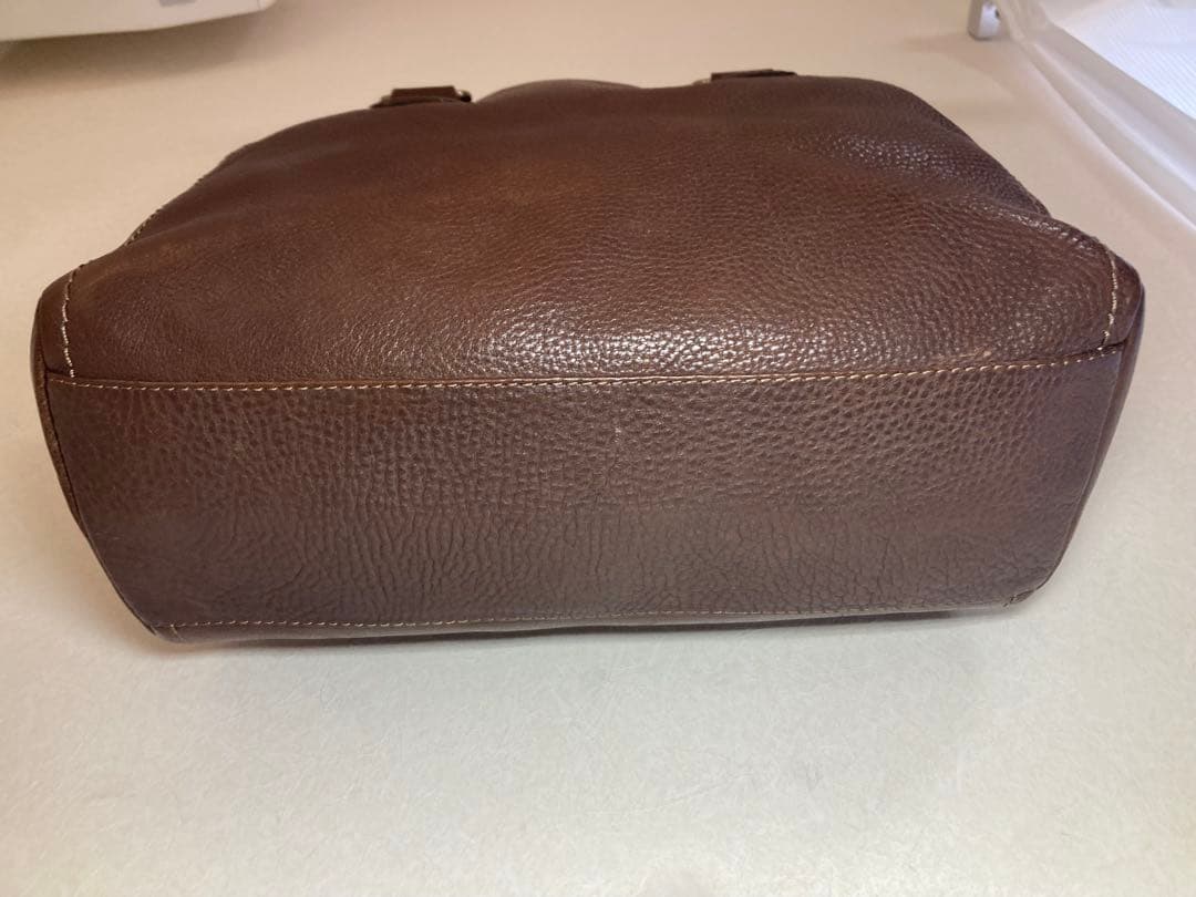 土屋鞄 トーンオイルヌメ ミディアムトートバッグ ダークブラウン