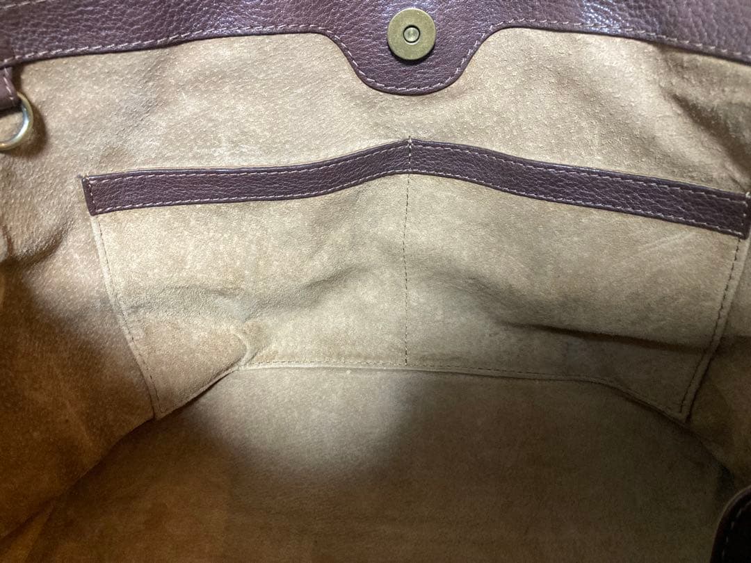 土屋鞄 トーンオイルヌメ ミディアムトートバッグ ダークブラウン