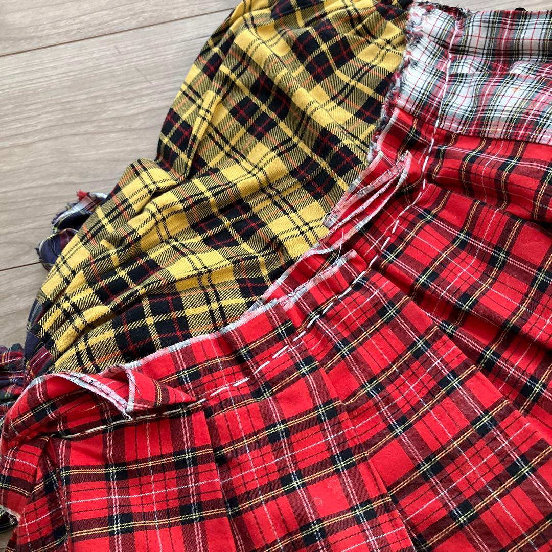 コムデギャルソン　変形チェックスカート