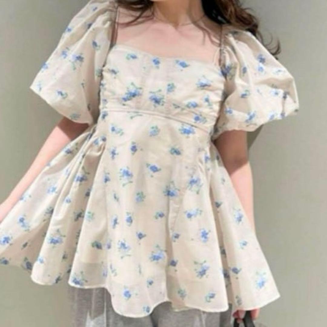 3way シアージャガードぺプラムトップス