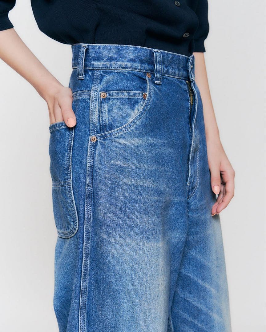 ★美品★シンゾーン shinzone TOOL DENIM PANTS ブルー