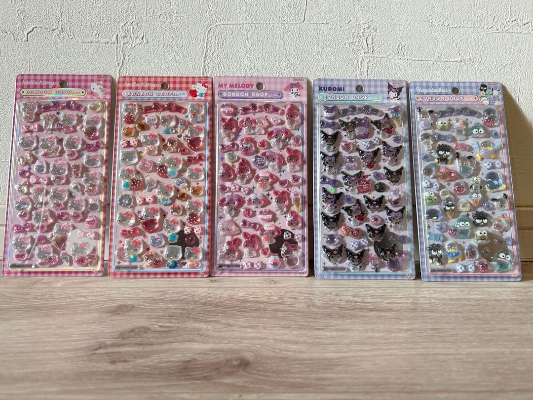 ボンボンドロップシール　サンリオ第二弾　正規品　5枚セット