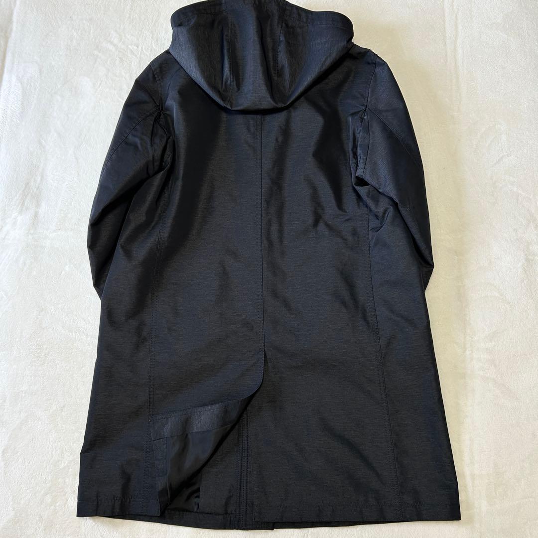 極美品 ダーバン スタンドカラー ダウンライナー ステンカラーコートLフード比翼