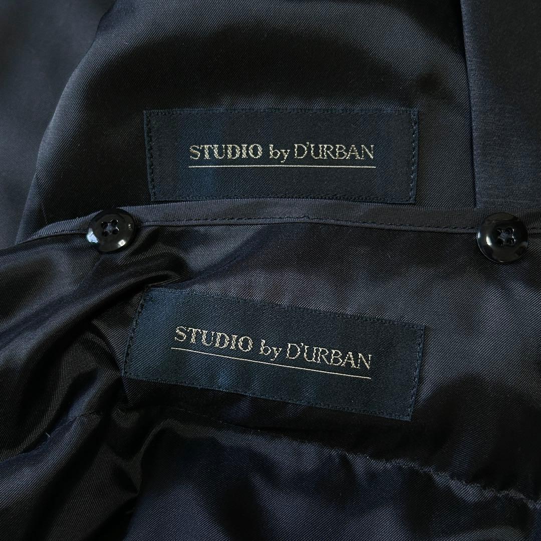 極美品 ダーバン スタンドカラー ダウンライナー ステンカラーコートLフード比翼