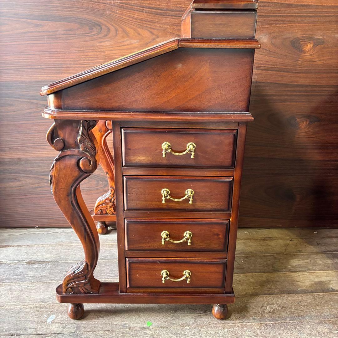 アンティーク調 ミニドレッサーチェスト 鏡台 マホガニー 英国