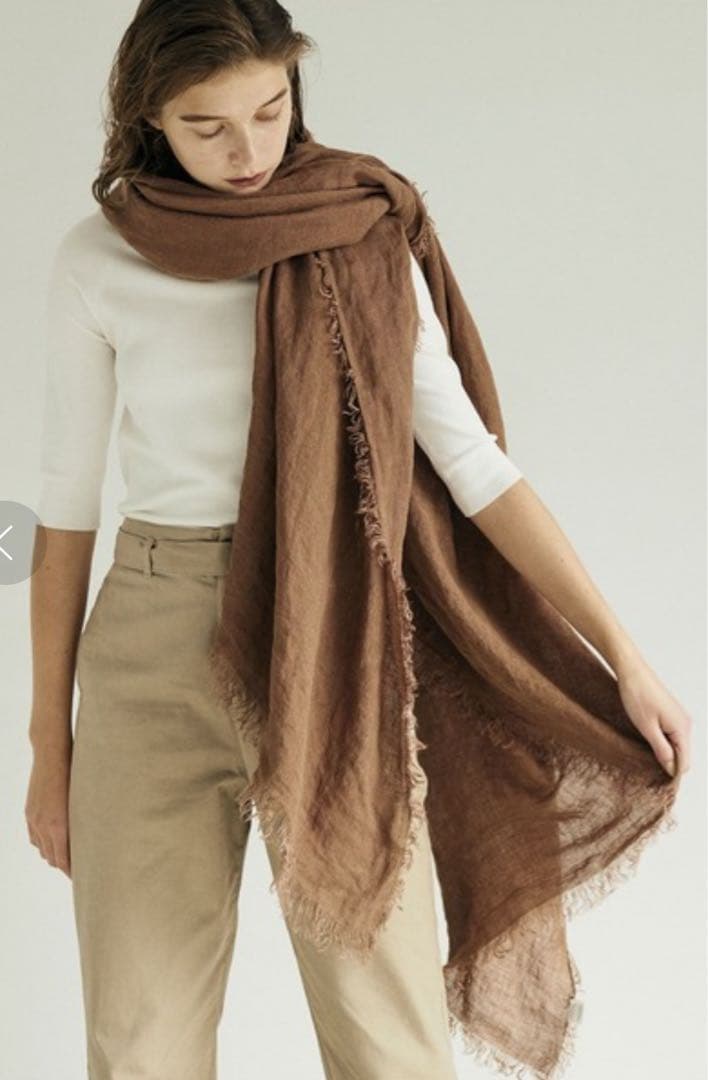 アソースメレ　ASAUCE MELER リネンフリンジストール