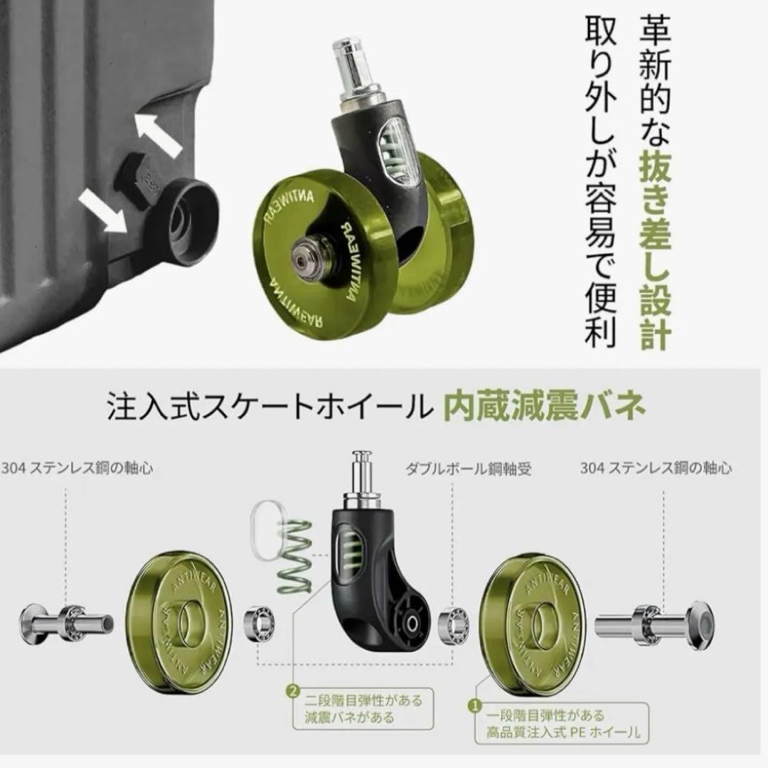 kpldol 未使用、新品　機内持ち込み　20インチ 中型　TSAロック付き