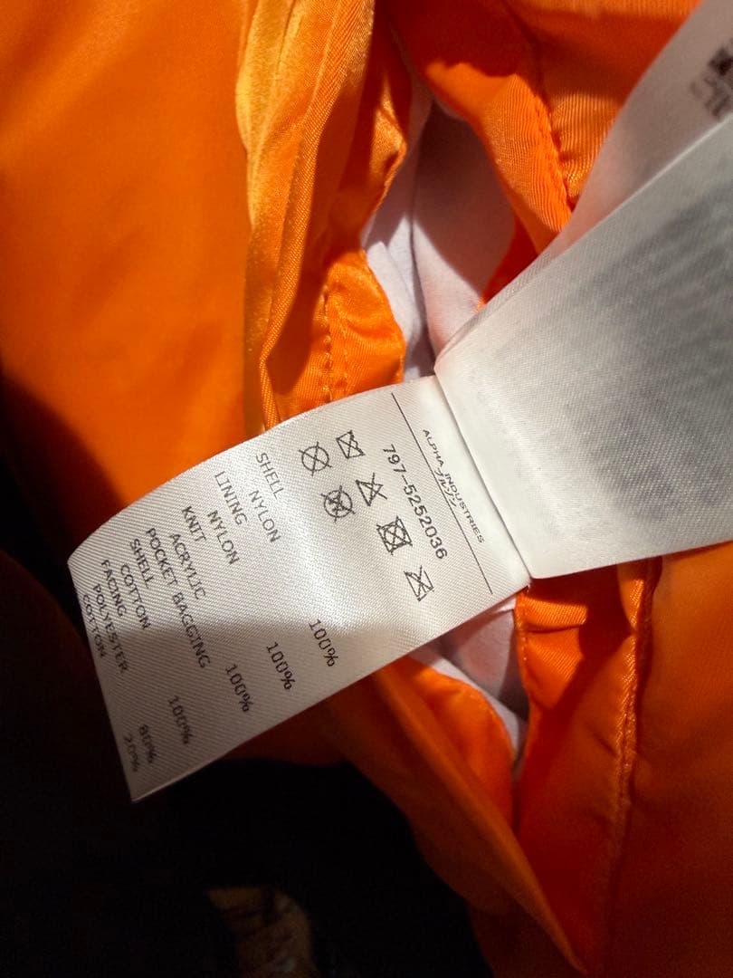 WTAPS MA-1 CORE SPEC / ALPHA アルファ　S