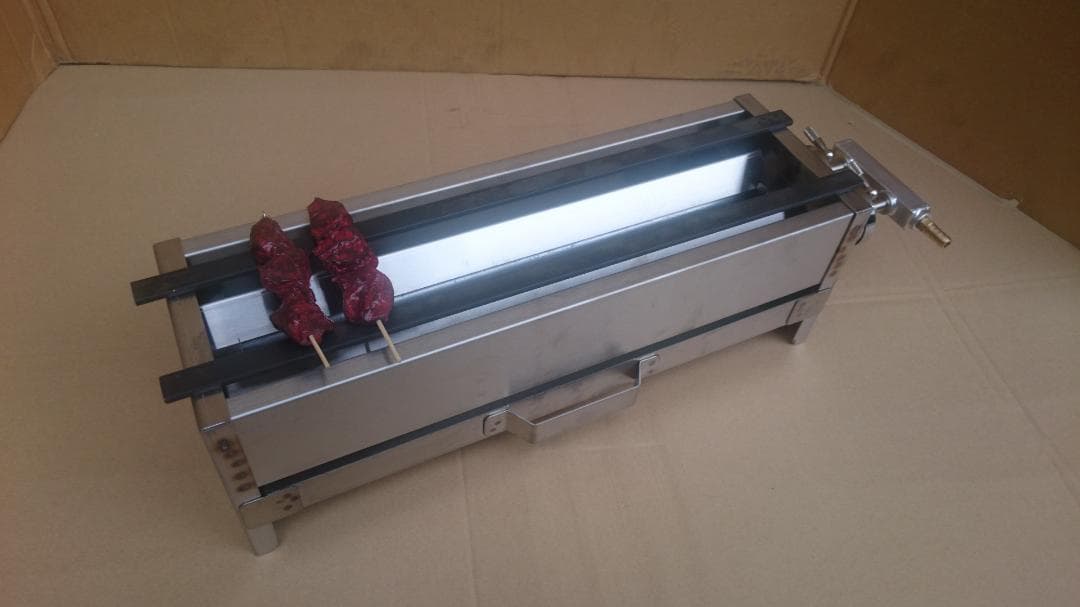 焼鳥コンロ 値下げ1 プロパンガス 2本バーナー 日本製 やきとり 串焼き鳥