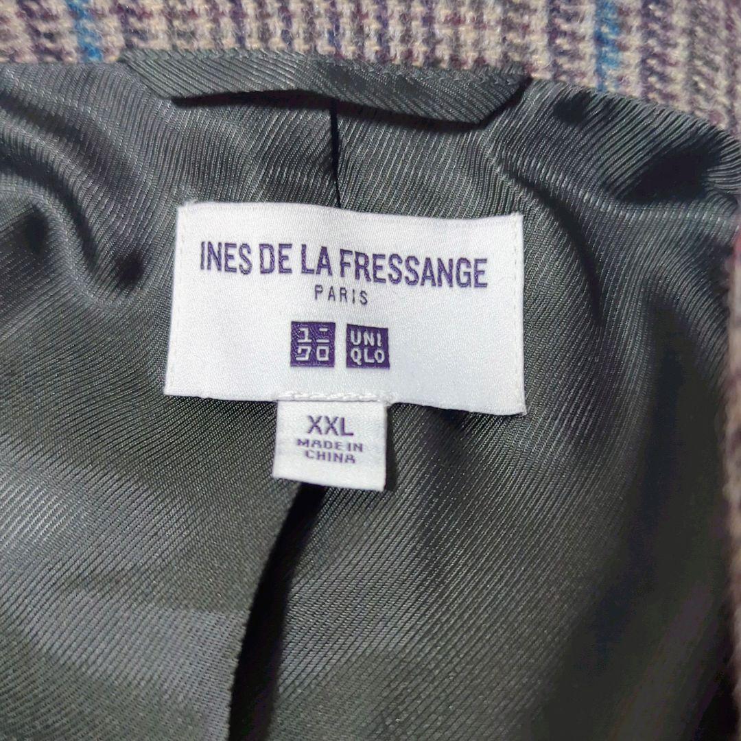 【ユニクロ イネス コラボ】 ツイード チェスターコート ロング XXLサイズ