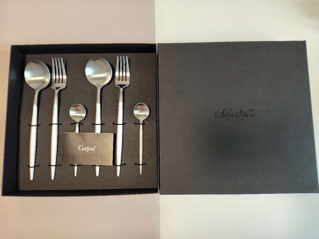 クチポール　Cutipol GOA ホワイトシルバー 6本セット