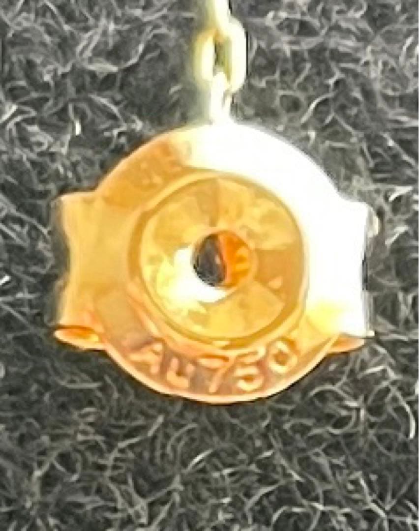 AHKAH ミモザ ピアス 18Kイエローゴールド