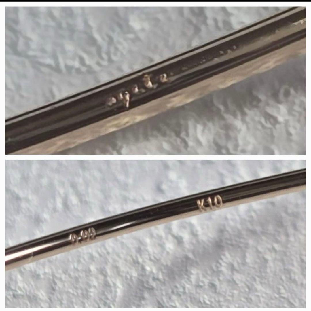 agete　アガット　K10　ダイヤモンドブレスレットバングル　定価52800円