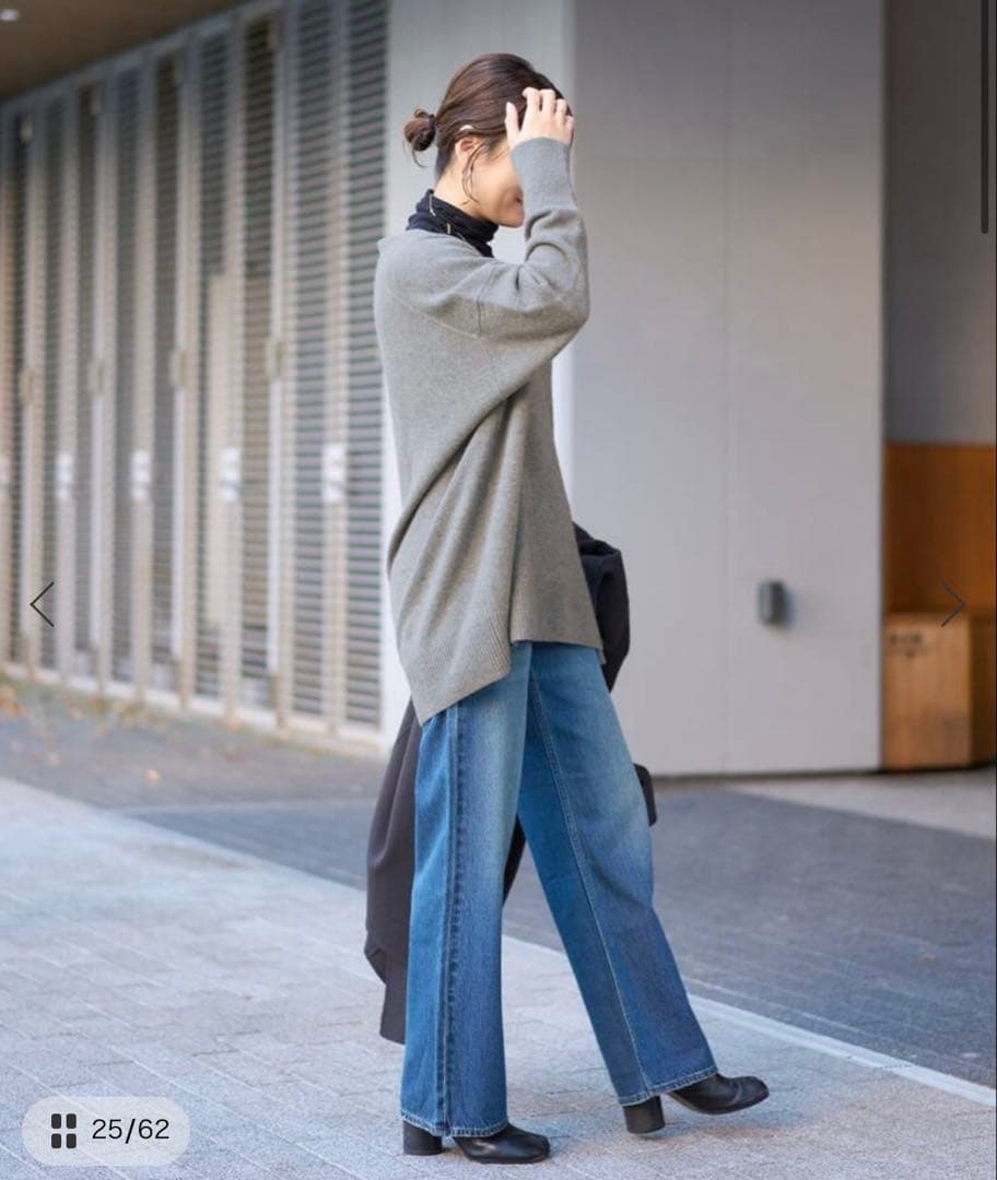 【未使用】MUSIC DEEP V ルーズプルオーバー