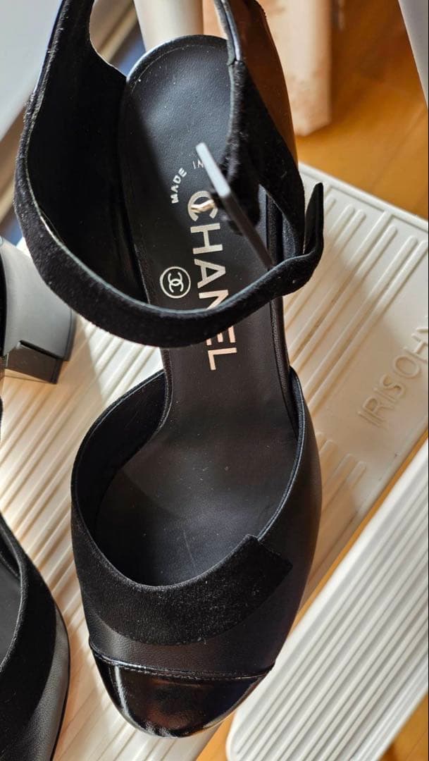 シャネルCHANEL★パンプス22.5ブラック