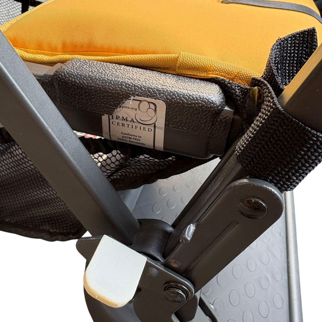 二人乗りベビーカー　ジュービー　カーブス　JOOVY イエロー　黄