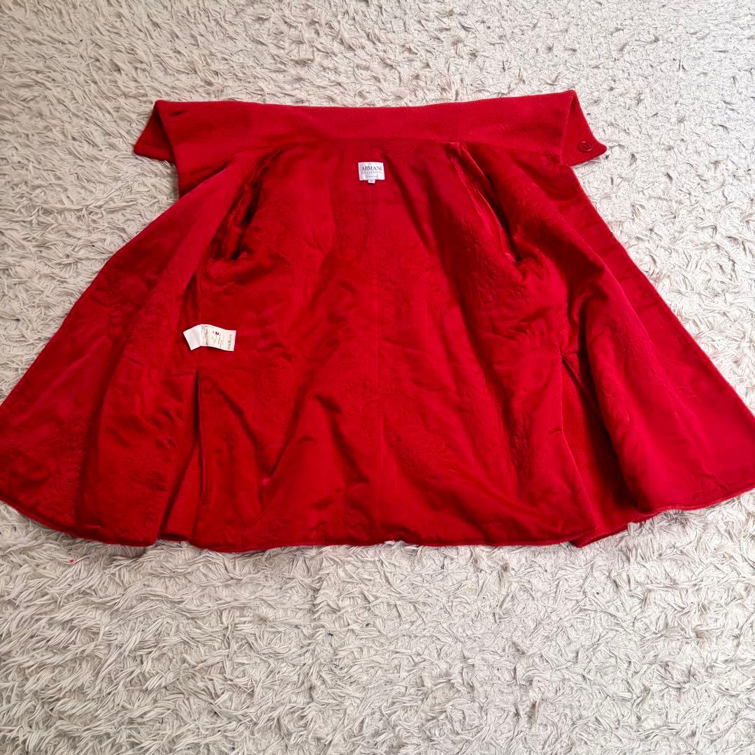 ARMANI COLLEZIONIイタリア製 最高級刺繍仕立て3way襟コート