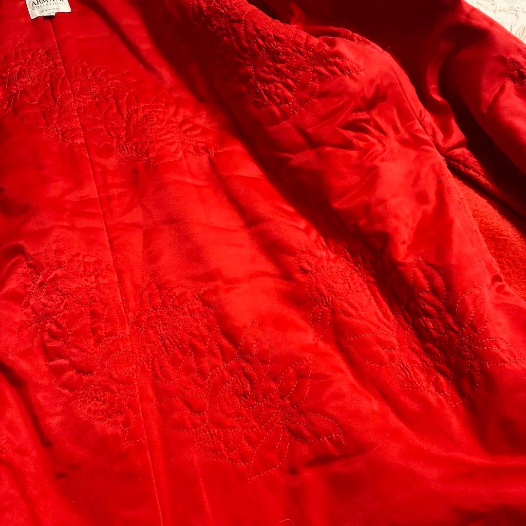 ARMANI COLLEZIONIイタリア製 最高級刺繍仕立て3way襟コート