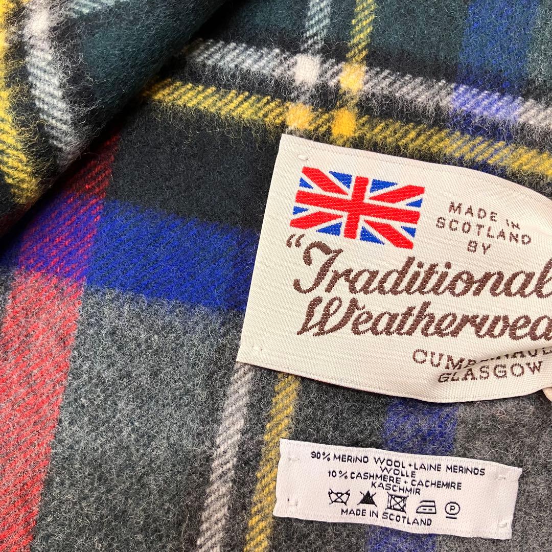 新品希少TWW◆大判カシミヤ混ストール3万グレースチュワート　検)ジョンストンズ