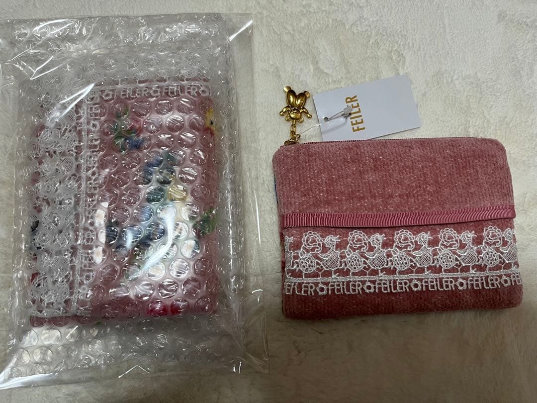 フェイラー♡近沢レースコラボ　ハイジペイズリー　ティッシュポーチとハンカチセット