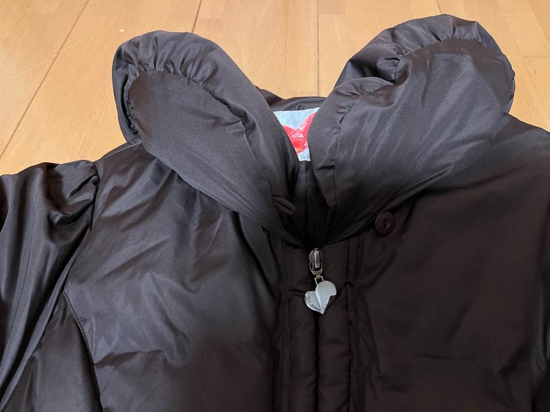 ❤️新品タグ付き＆Love❤️ダウンコート LL 美シルエット Aライン フリル