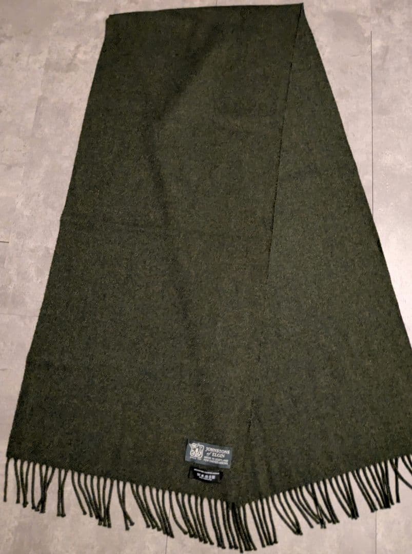 Johnstons of Elgin　カシミヤ100％　大判マフラー