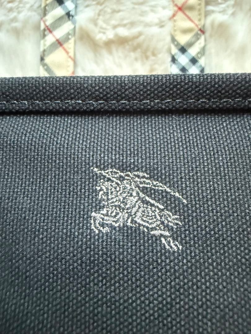 【新品】BURBERRY バーバリートートバッグ黒 ブラックキャンパス