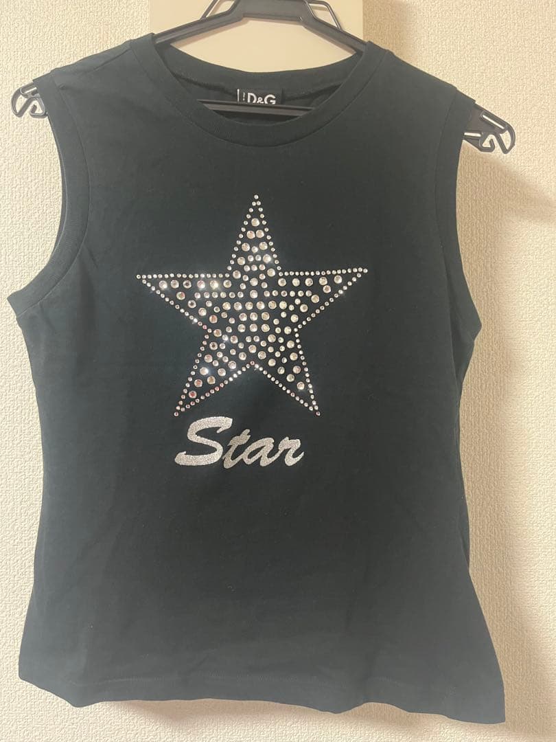 DOLCE&GABBANA ラインストーン　タンクトップ　archive