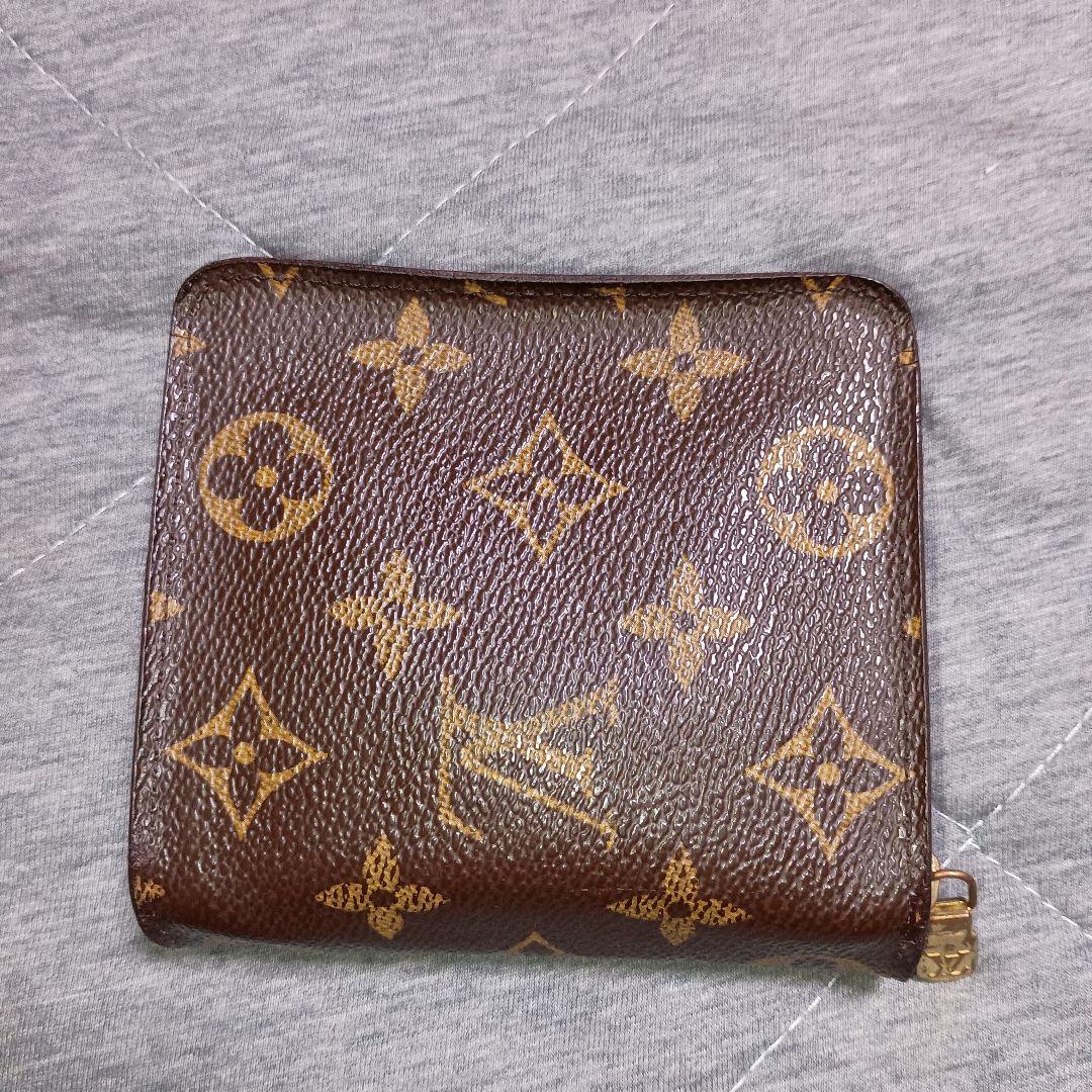 正規品 ルイヴィトン モノグラム コンパクトジップ 二つ折り財布