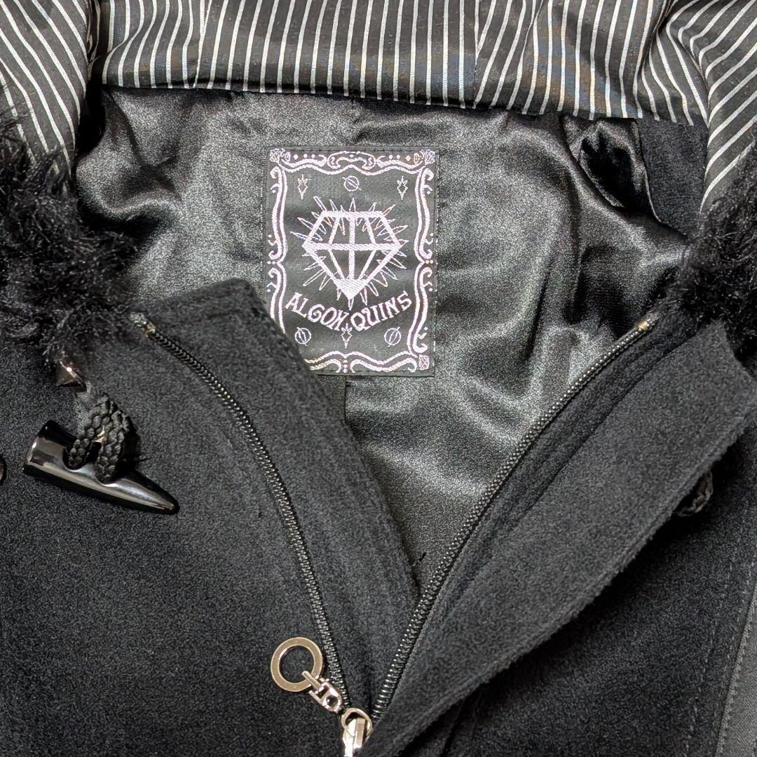 ALGONQUINS　ファー付き黒ダッフルコート