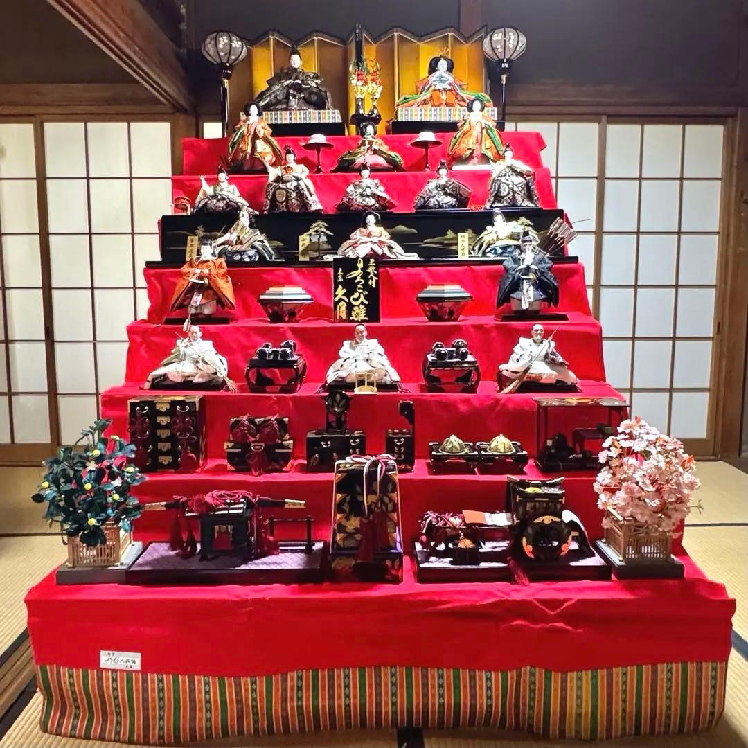 美品 雛人形久月 8段 箱付