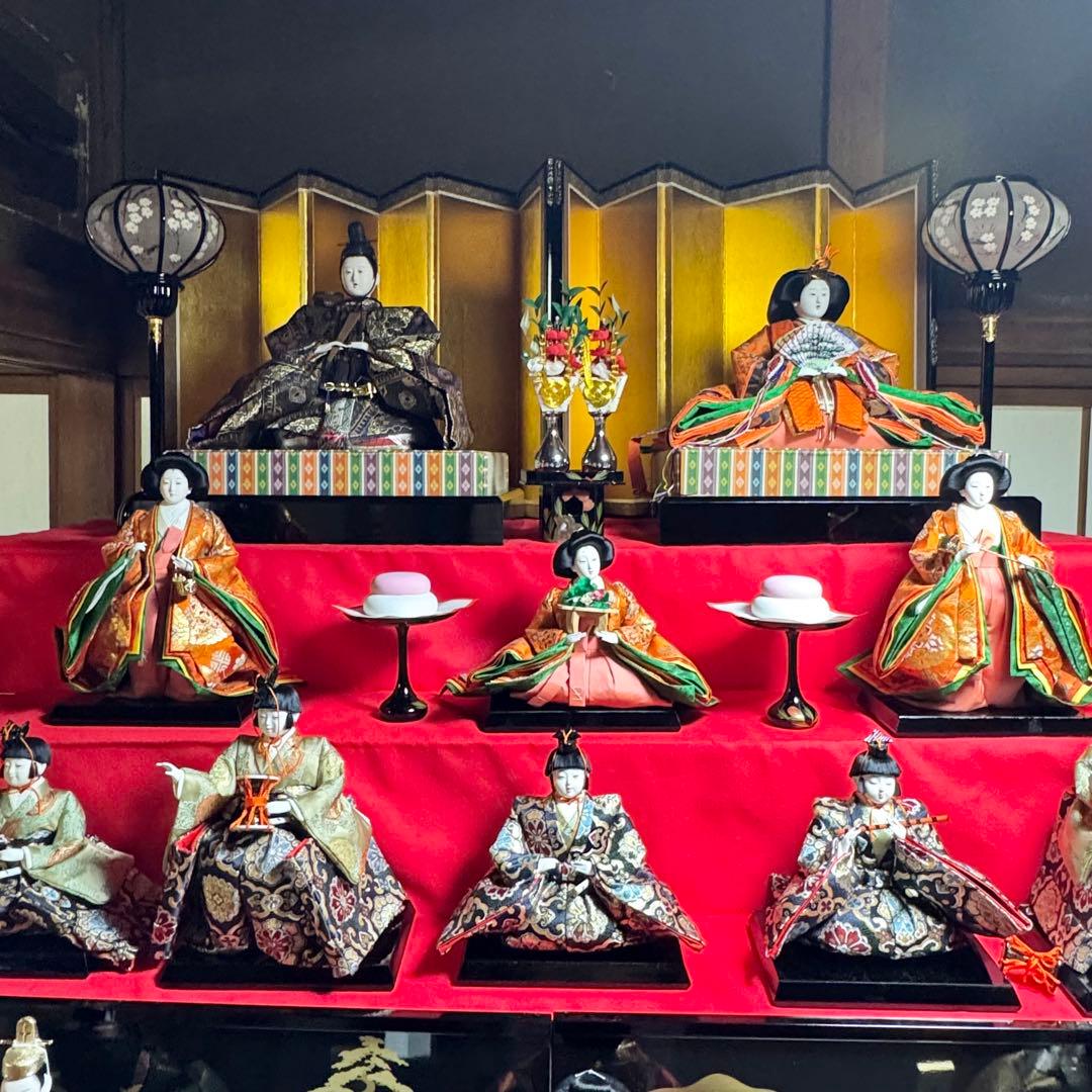 美品 雛人形久月 8段 箱付