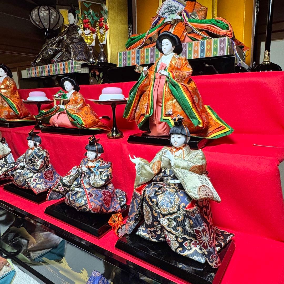 美品 雛人形久月 8段 箱付