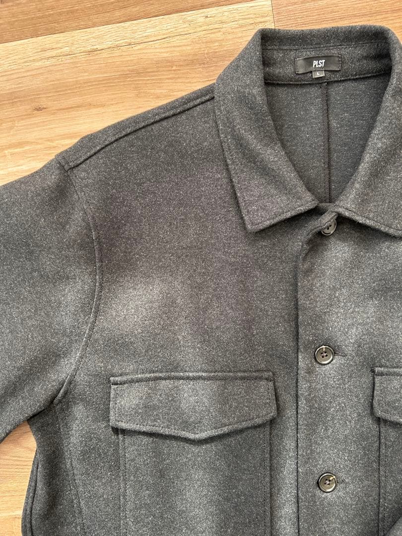 PLST プレシャスニットメルトンシャツブルゾン セットアップ