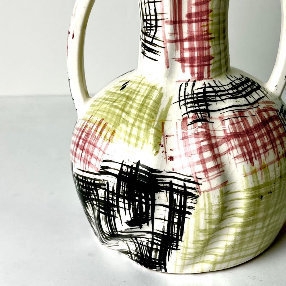 サルグミンヌ Sarreguemines 花瓶 フランス アンティーク雑貨