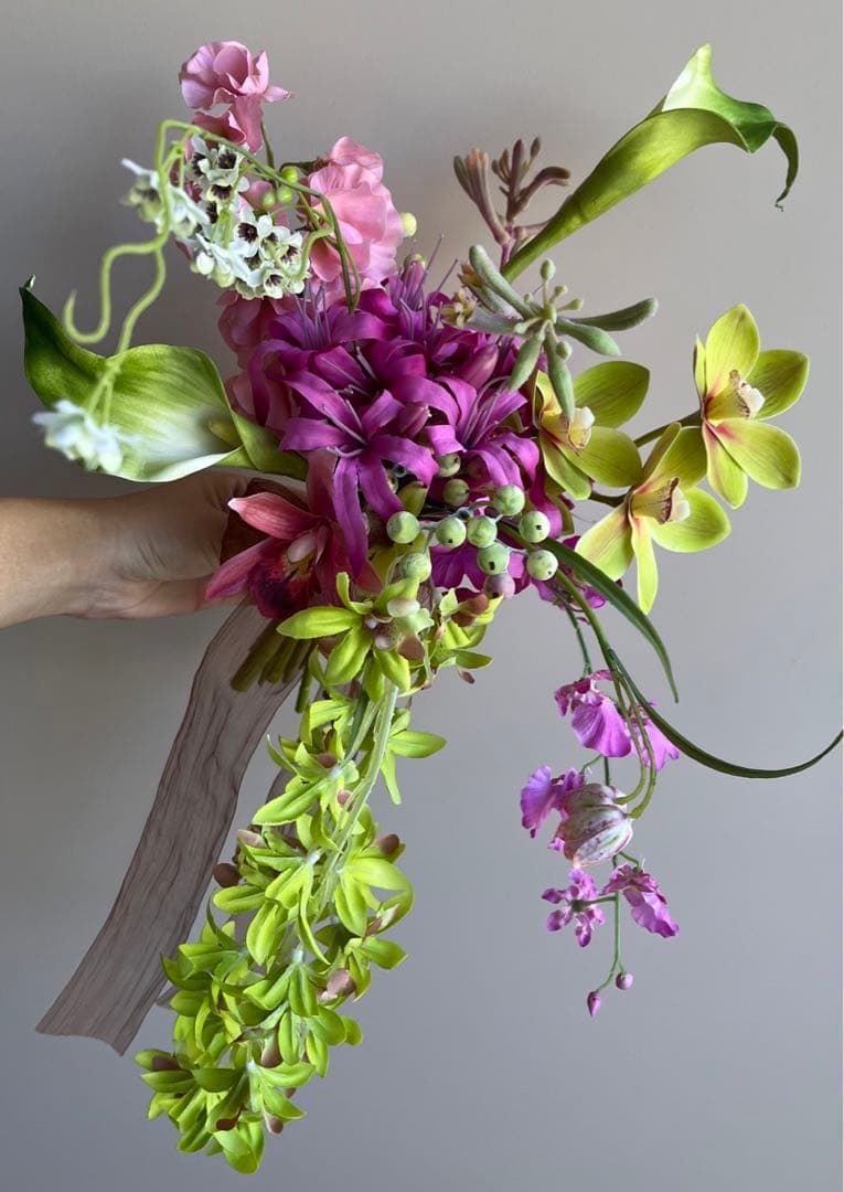 アーティフィシャルフラワーブーケ　結婚式