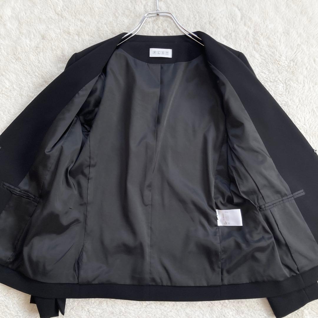 極美品・近年モデル✨PLST　トリアセブレンド　洗える　ストレッチ　黒　XS-S