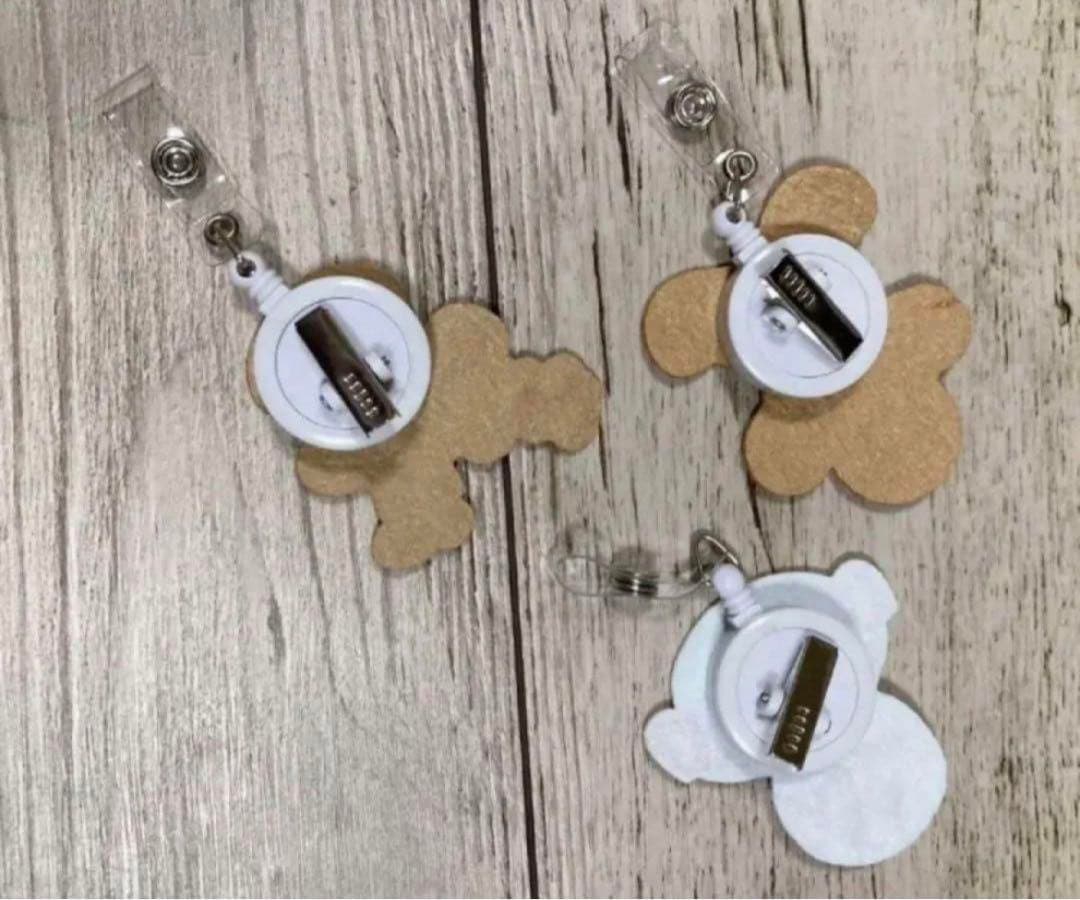 オーナメントにも✨雪だるま　トナカイ　IDホルダー　クリスマス　雪だるま