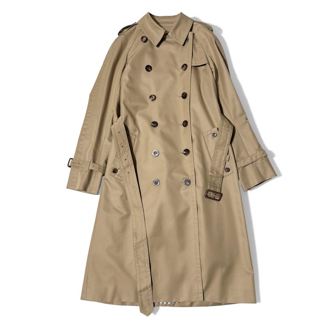 極美品✨️￥15万　アクアスキュータム　ベーシック トレンチコート ハニーベージュ