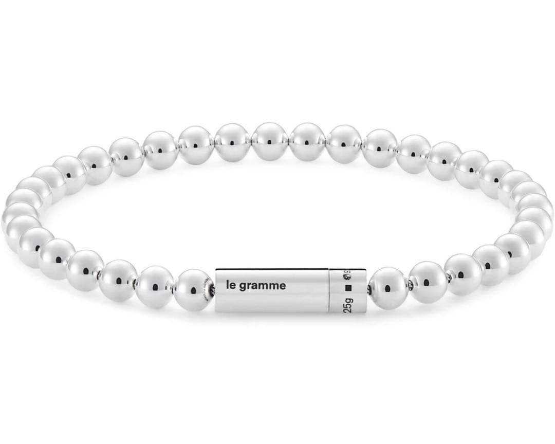 アクセサリー Le Gramme bracelet le beads le 25g