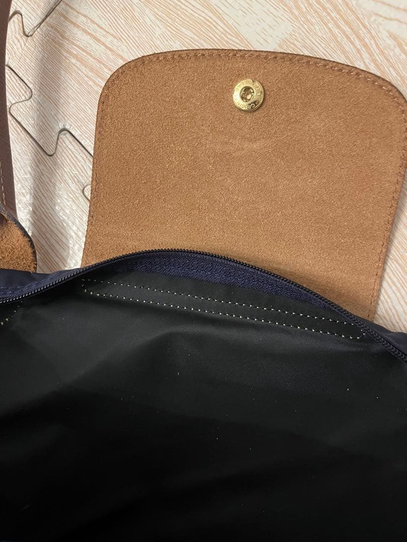 ロンシャン ルプリアージュ ナイロン トートバッグ ネイビー Lサイズ