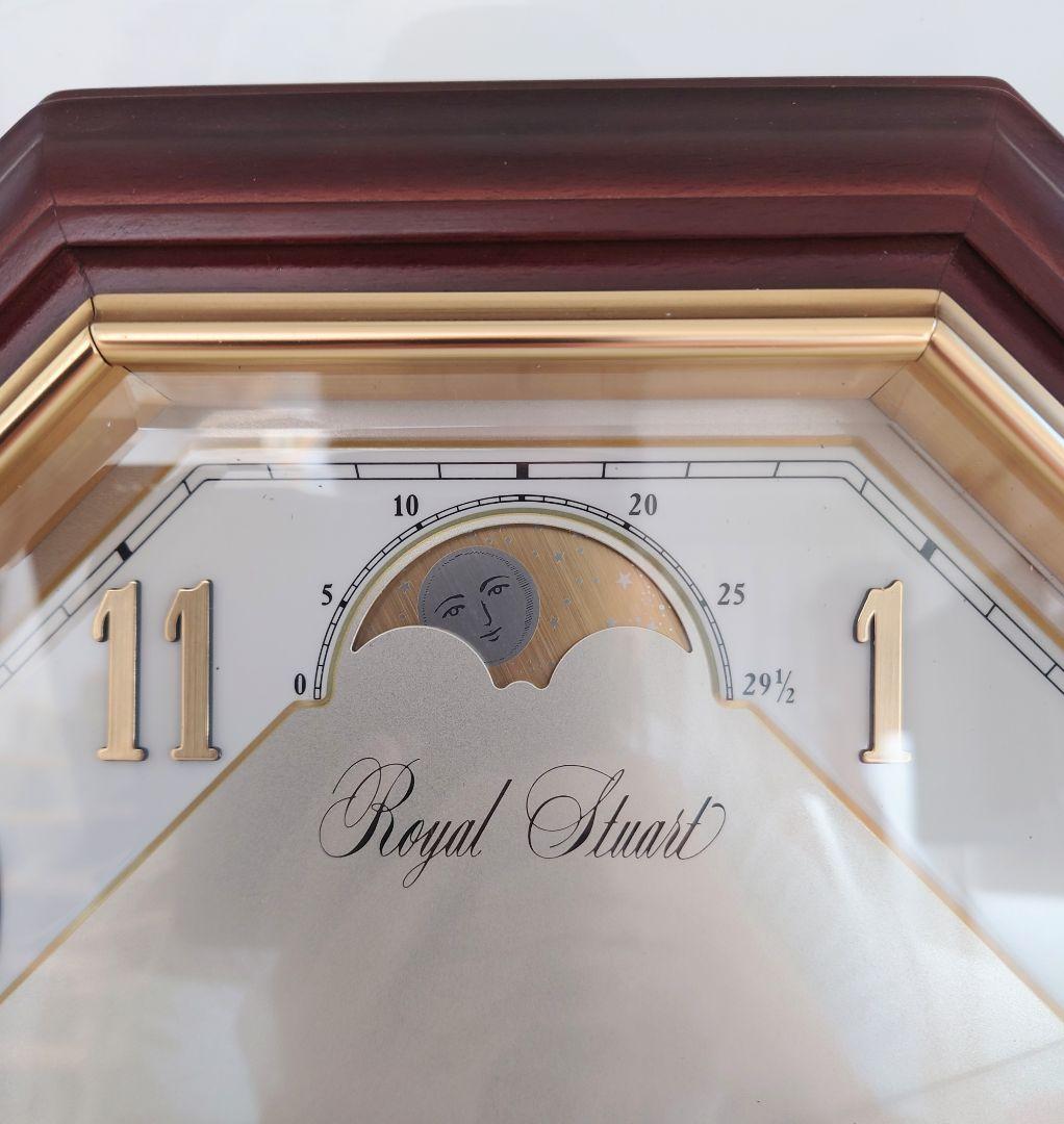  Stuart　リズム時計　ムーンフェイズ掛け時計　4FG502SD